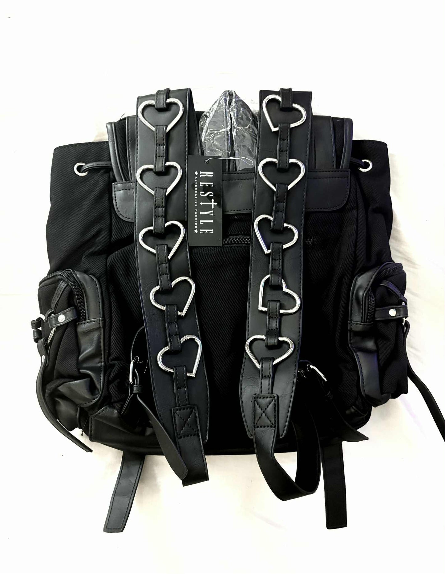 Czarny plecak kostka cosplay uczennica