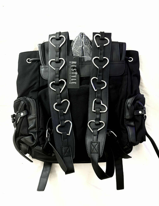 Czarny plecak kostka cosplay uczennica