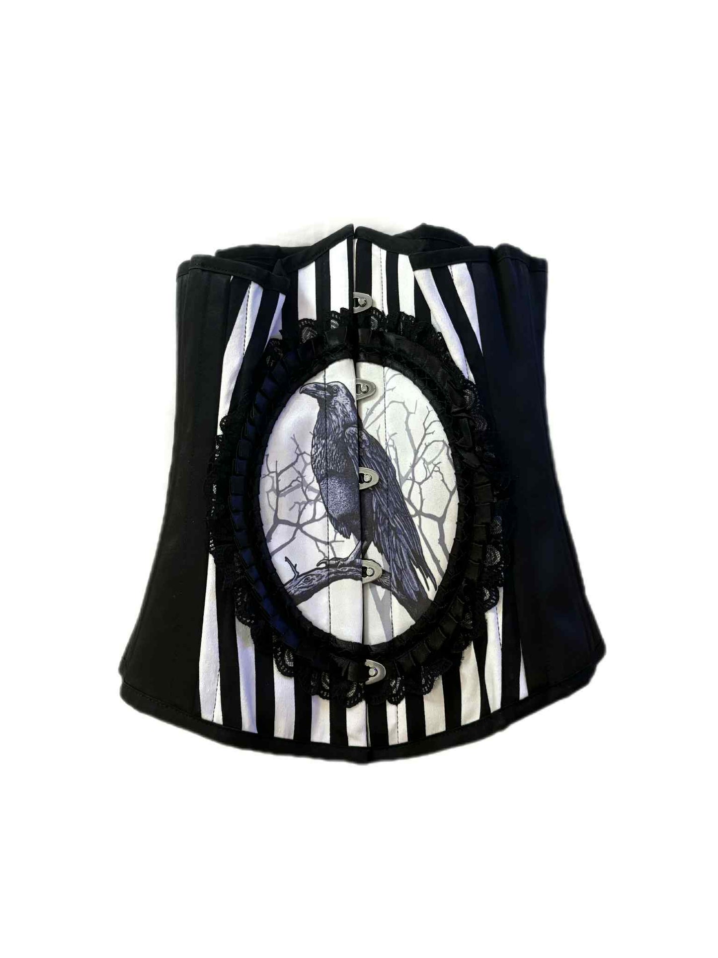 Gorset gotycki z krukiem RESTYLE